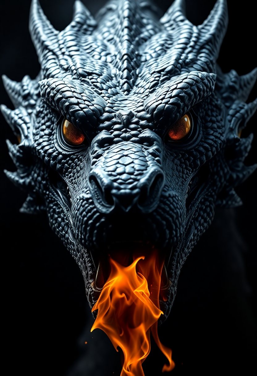 Imagen de la comunidad: Rostro de un dragón majestuos…