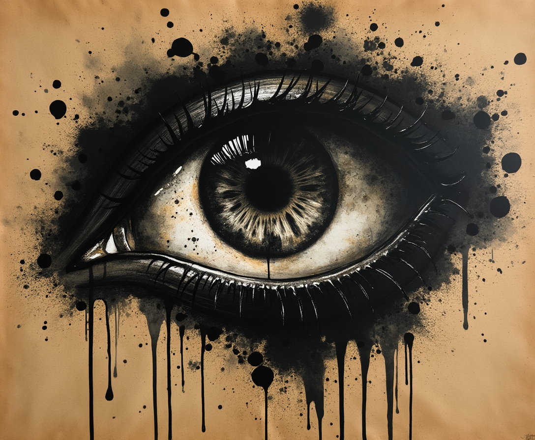 Imagen de la comunidad: a print of an eye splashed wi…