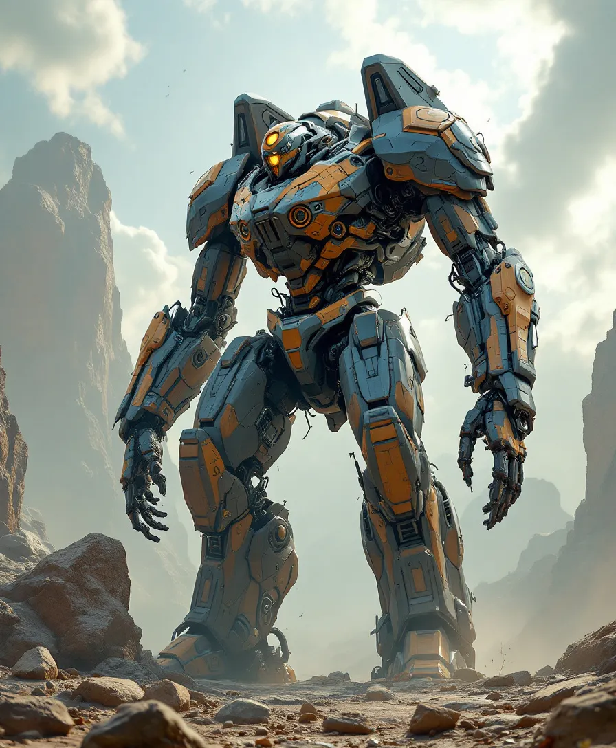 Imagen de la comunidad: giant robot::1 style of photo…